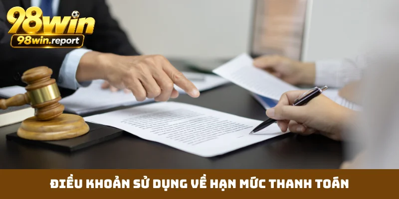 Điều khoản sử dụng về hạn mức thanh toán